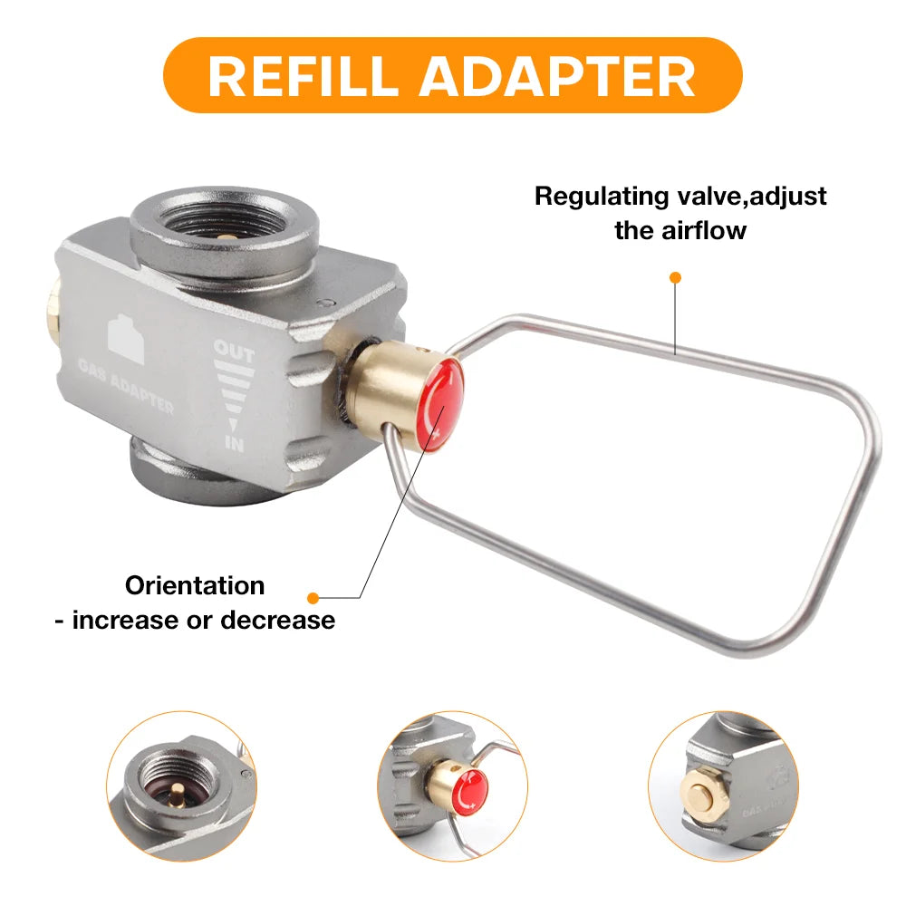Camping Gas Canister Refill Adapter Converter - 3