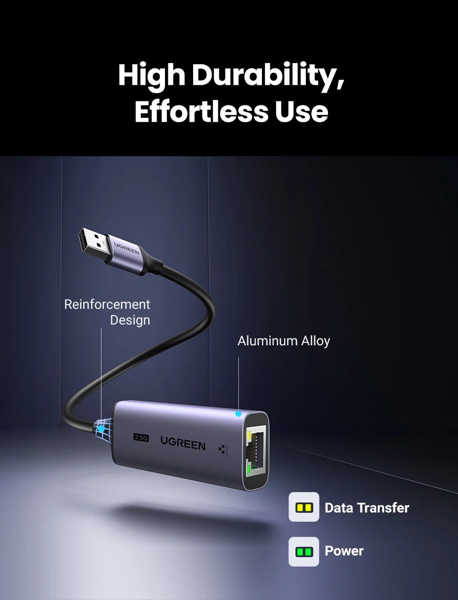 2.5Gbps USB to Ethernet Network Adapter