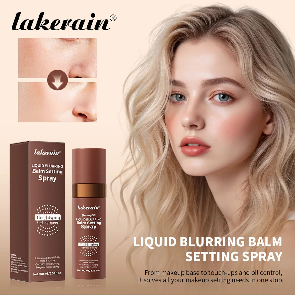 Liquid Blurring Balm Setting Spray for Long-Lasting Matte Makeup