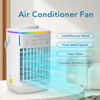 Portable Desktop Air Cooler and Humidifier with Misting Fan