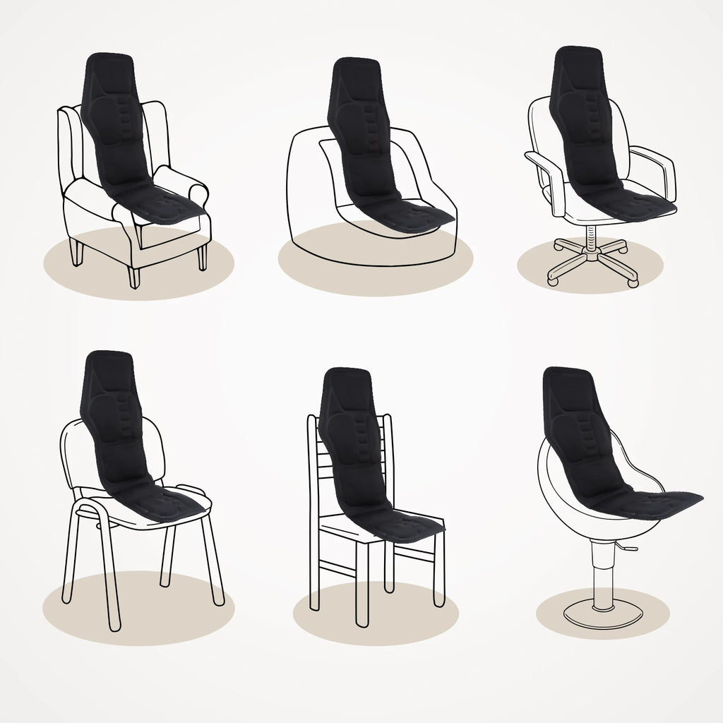 Full-Body Electric Heated Massage Chair Cushion