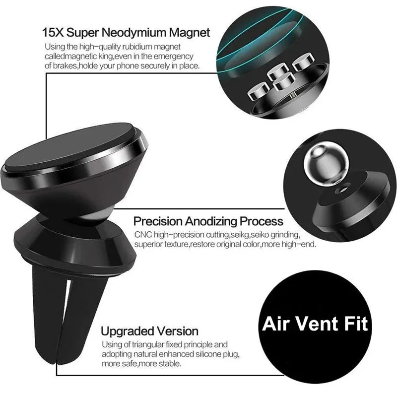 Magnetic Air Vent Phone Holder for Car - 11