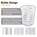 Disposable Paint Mixing Cup System with 14mm Spray Gun Adapter