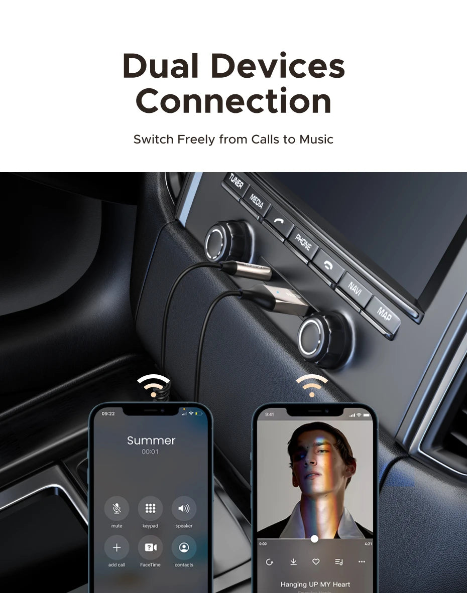 Bluetooth 5.4 Receiver Adapter for Car Speakers