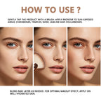 Matte Pressed Powder Bronzer for Sculpting and Contouring