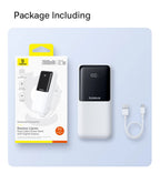 20000mAh Portable Power Bank with Integrated Fast Charging Cables