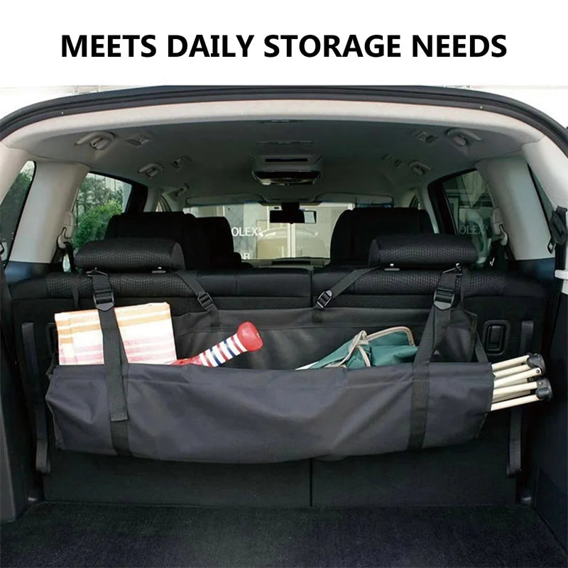 Oxford Cloth Car Trunk Backseat Organizer for Fishing Rods and Equipment