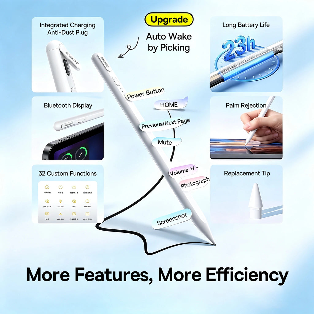 Magnetic Bluetooth Stylus Pen for iPad with Palm Rejection