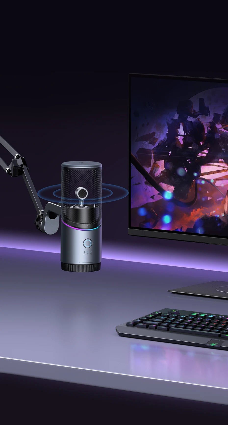USB Condenser Microphone for Gaming Streaming and Recording