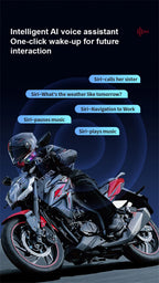 Motorcycle Helmet Bluetooth Intercom Headset with FM Radio