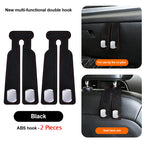 Suede Leather Car Glove Box Hanging Hook for Handbags and Accessories