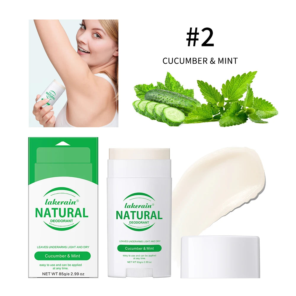 Long-Lasting Natural Solid Deodorant Stick for Men and Women