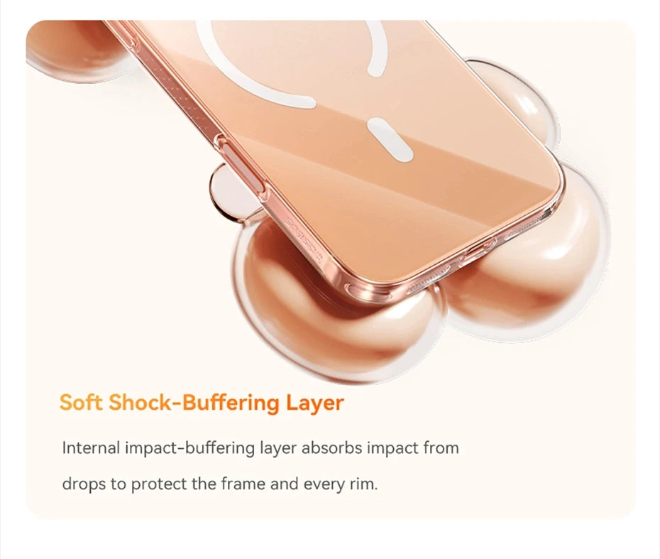 Magnetic Transparent Protective Case for iPhone