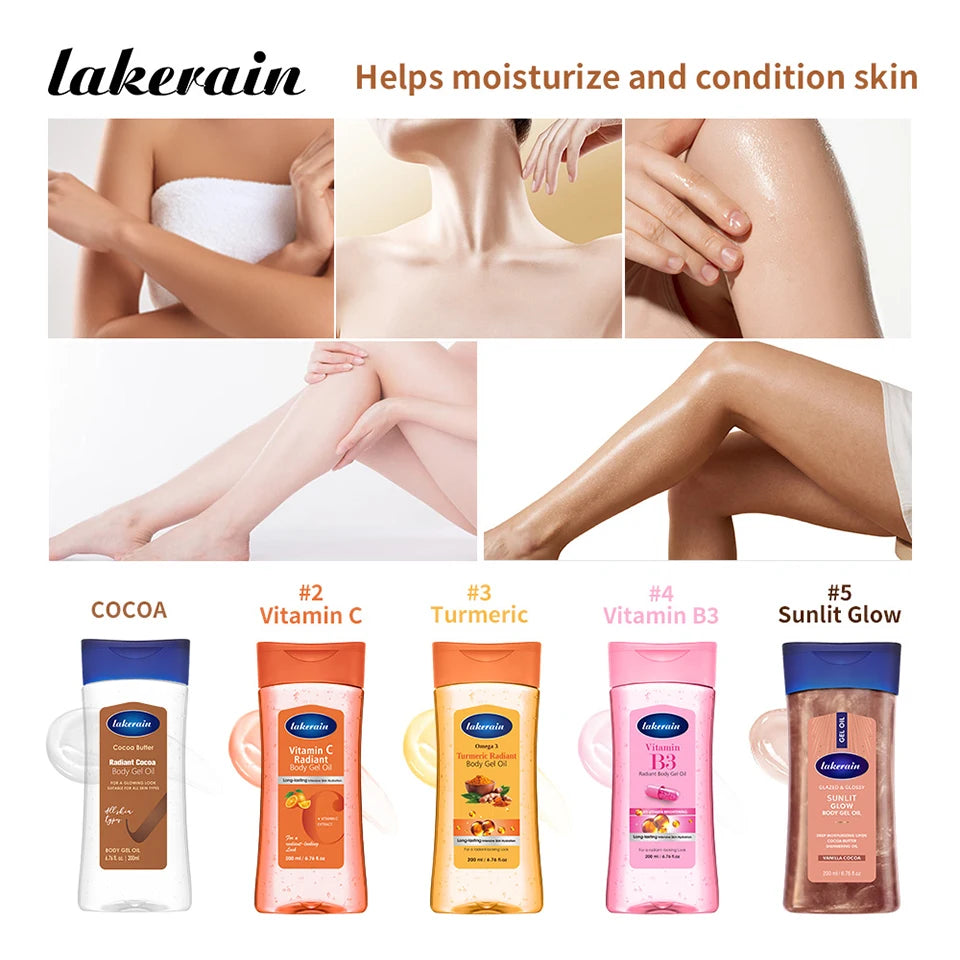 Radiant Moisturizing Body Gel Oil for Hydrated Glowing Skin