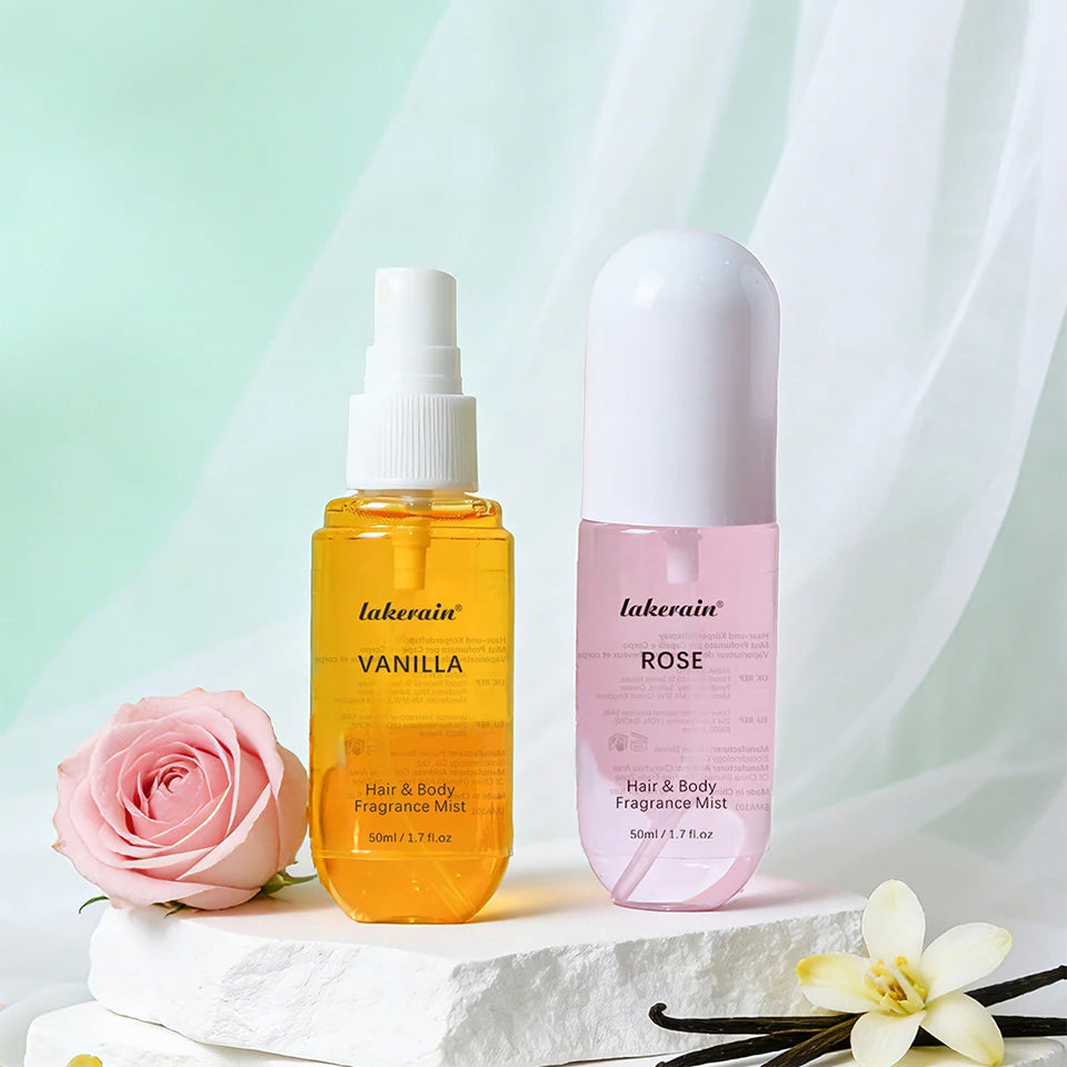 Vanilla and Rose Hair & Body Fragrance Mist