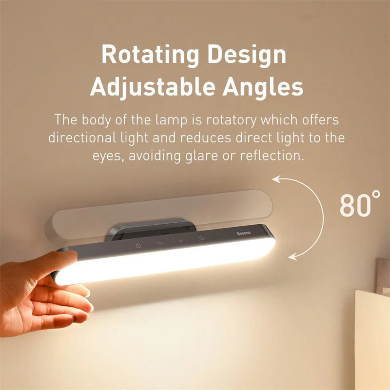 Magnetic Rechargeable LED Desk Lamp with Stepless Dimming