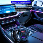 83W 4-Port Fast Charging Car Socket with Dual USB-C and Dual USB-A