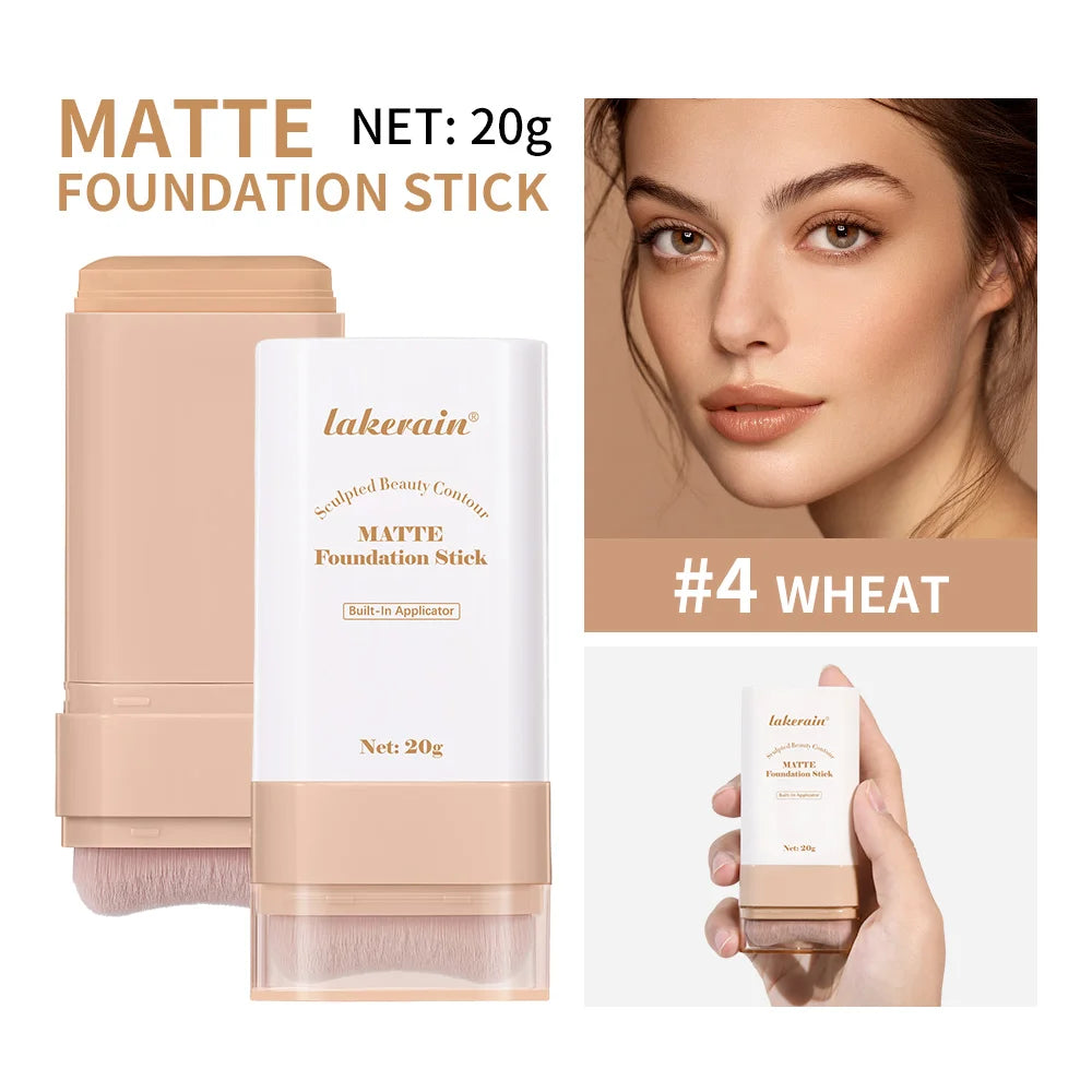 Matte Foundation Stick with Built-in Brush