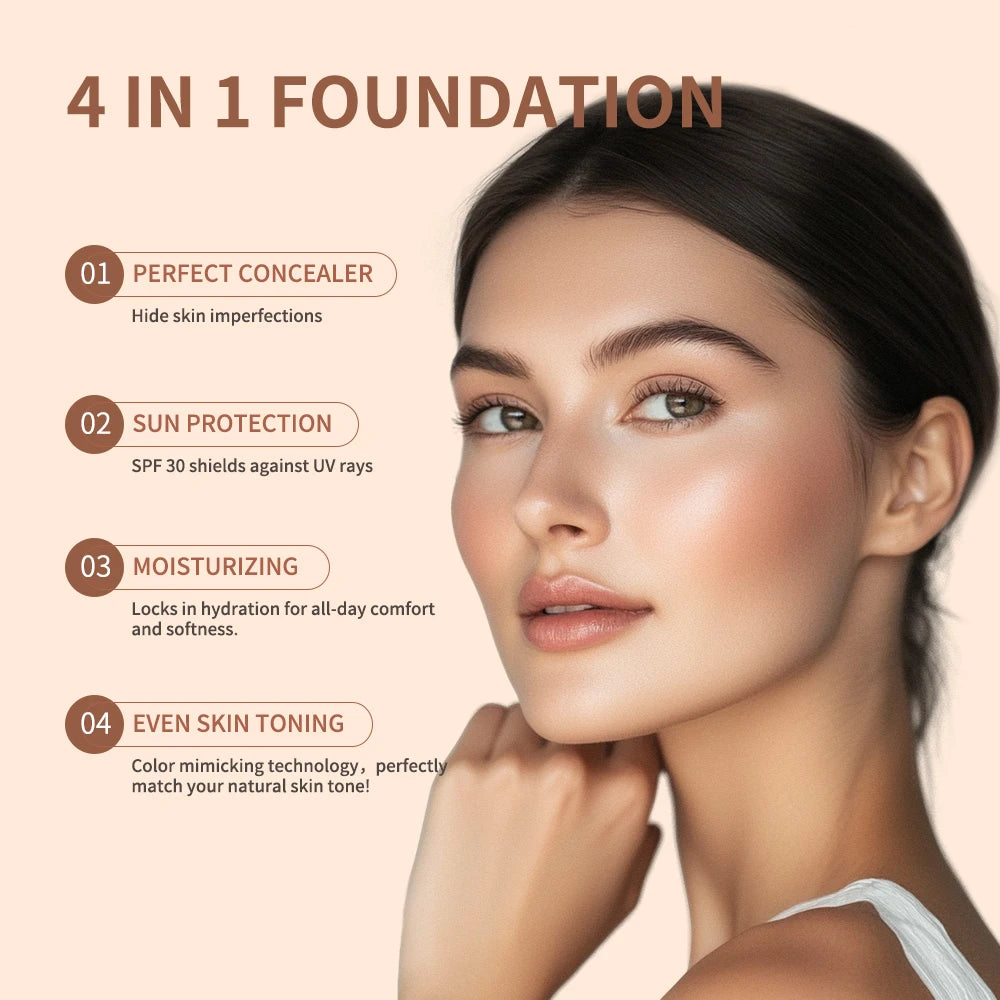 Color-Changing 4-in-1 Moisturizing Foundation with SPF 30