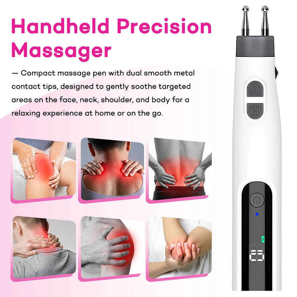 Digital Handheld Precision Massage Pen for Face and Body - 8