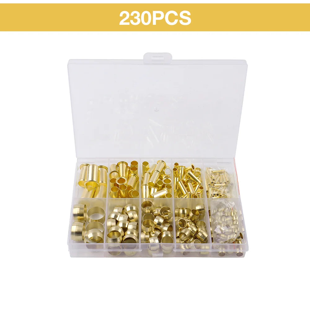 Brass Compression Sleeve and Ferrule Assortment Kit