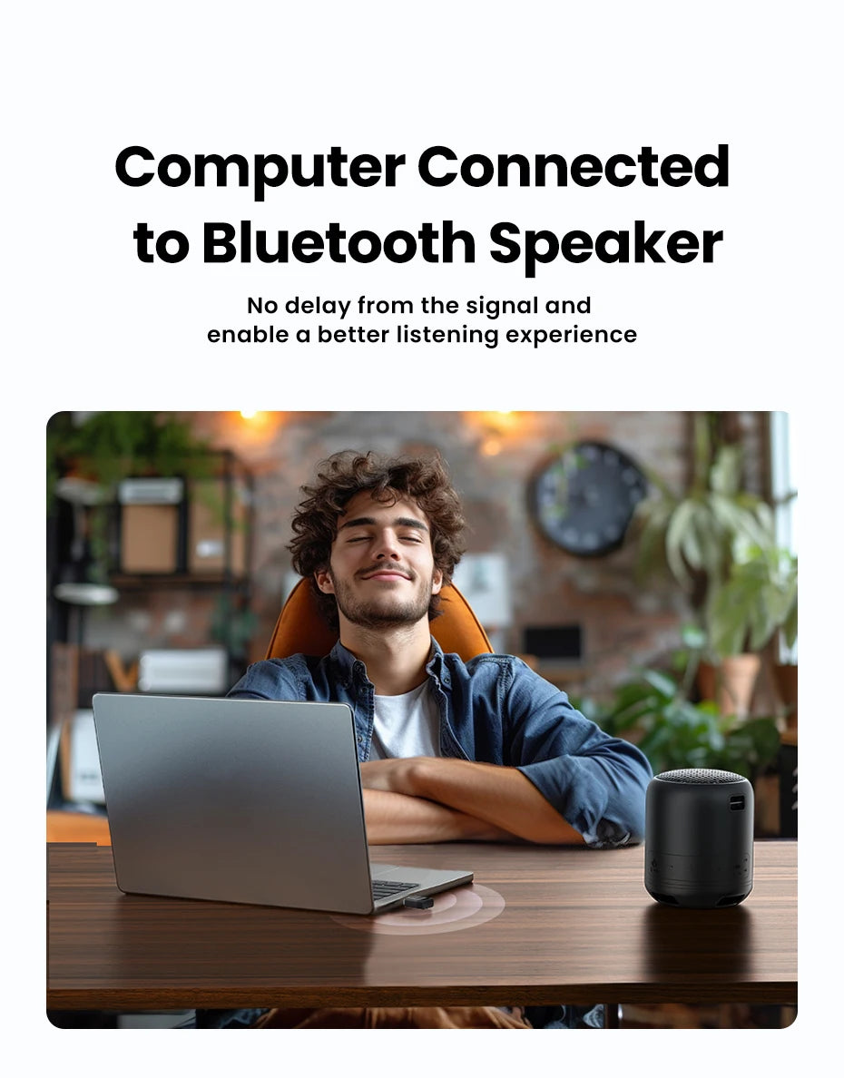 Bluetooth 5.4 USB Adapter for PC and Desktop Connectivity
