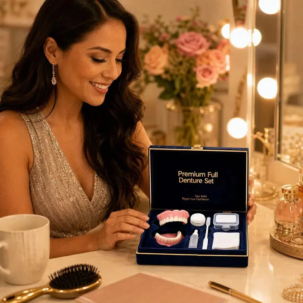 Instant Smile Full Mouth Denture Set for Men and Women