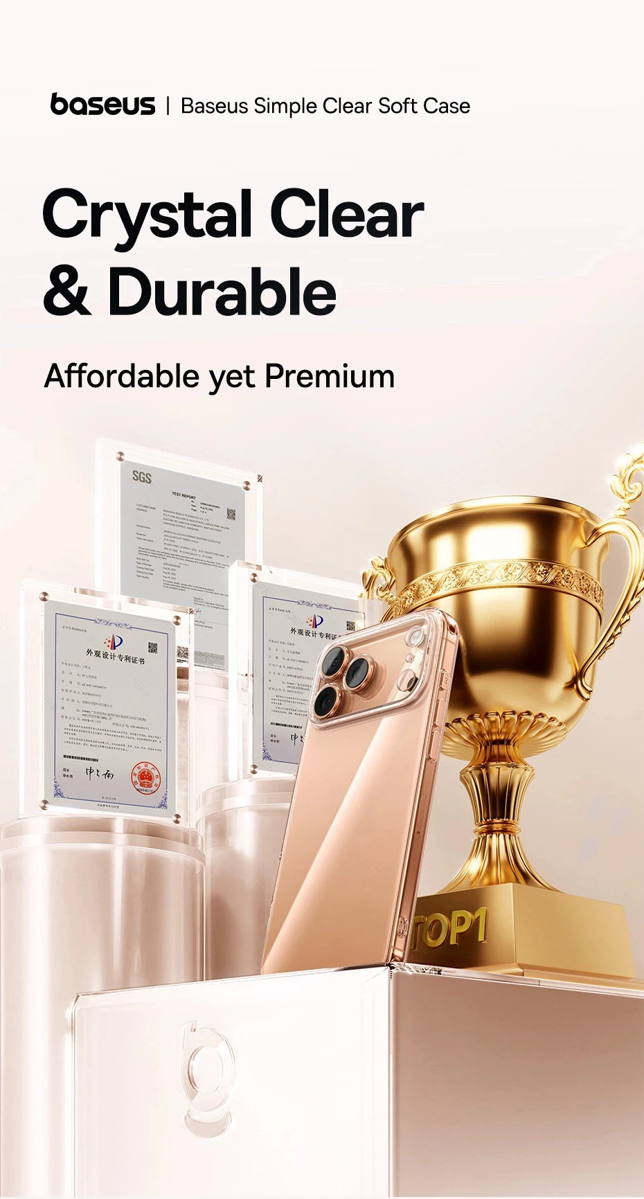 Ultra-Thin Clear Protective Case for iPhone 17, 16, and 15 Series