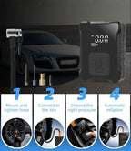 150PSI Portable Cordless Electric Tire Inflator Air Compressor Pump