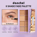 8-Shade Matte Cream Concealer Palette for Full Coverage