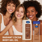 Radiant Cocoa Butter Body Gel Oil for Hydrated Glowing Skin
