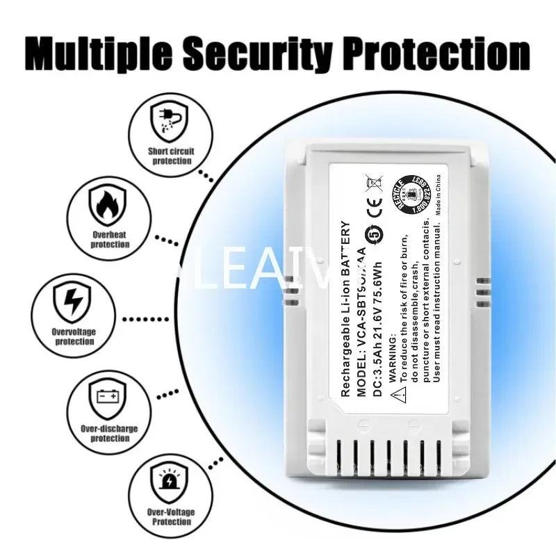 5000mAh Replacement Battery for Samsung Jet 70 and Jet 90 Vacuum