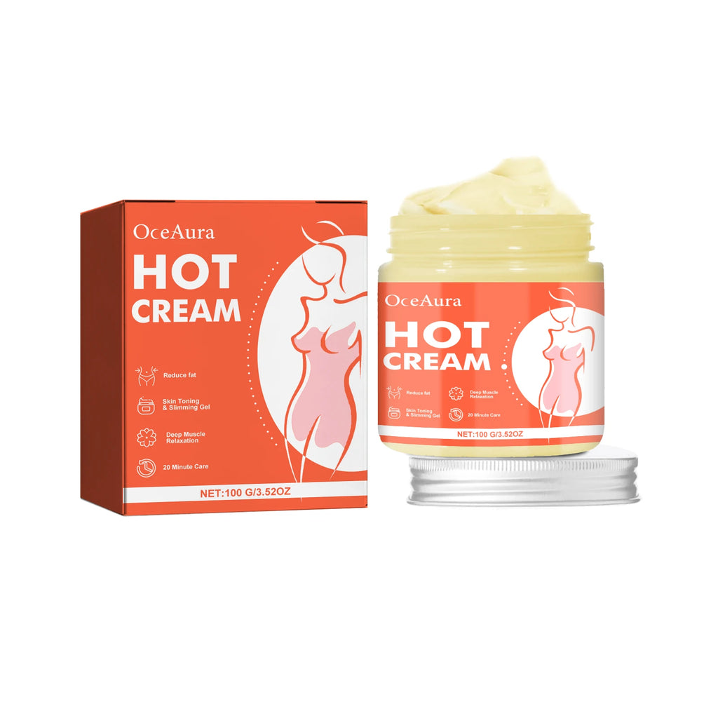 Anti-Cellulite Hot Massage Cream for Body Slimming and Toning