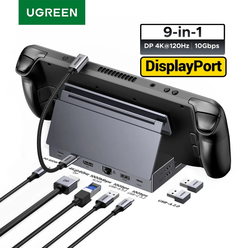 9-in-1 Docking Station for Steam Deck and Gaming Handhelds