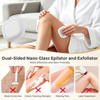 Painless Nano Glass Hair Removal and Exfoliation Tool