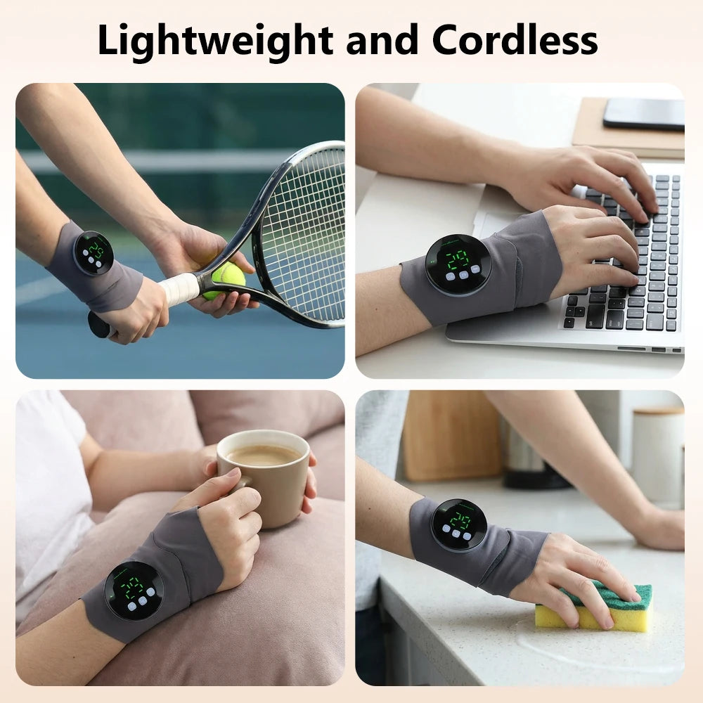 EMS Microcurrent Wrist Massager for Pain Relief and Support