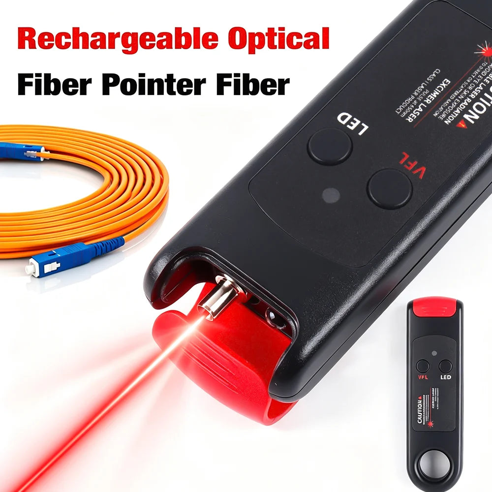 Rechargeable Visual Fault Locator for Fiber Optic Cable Testing