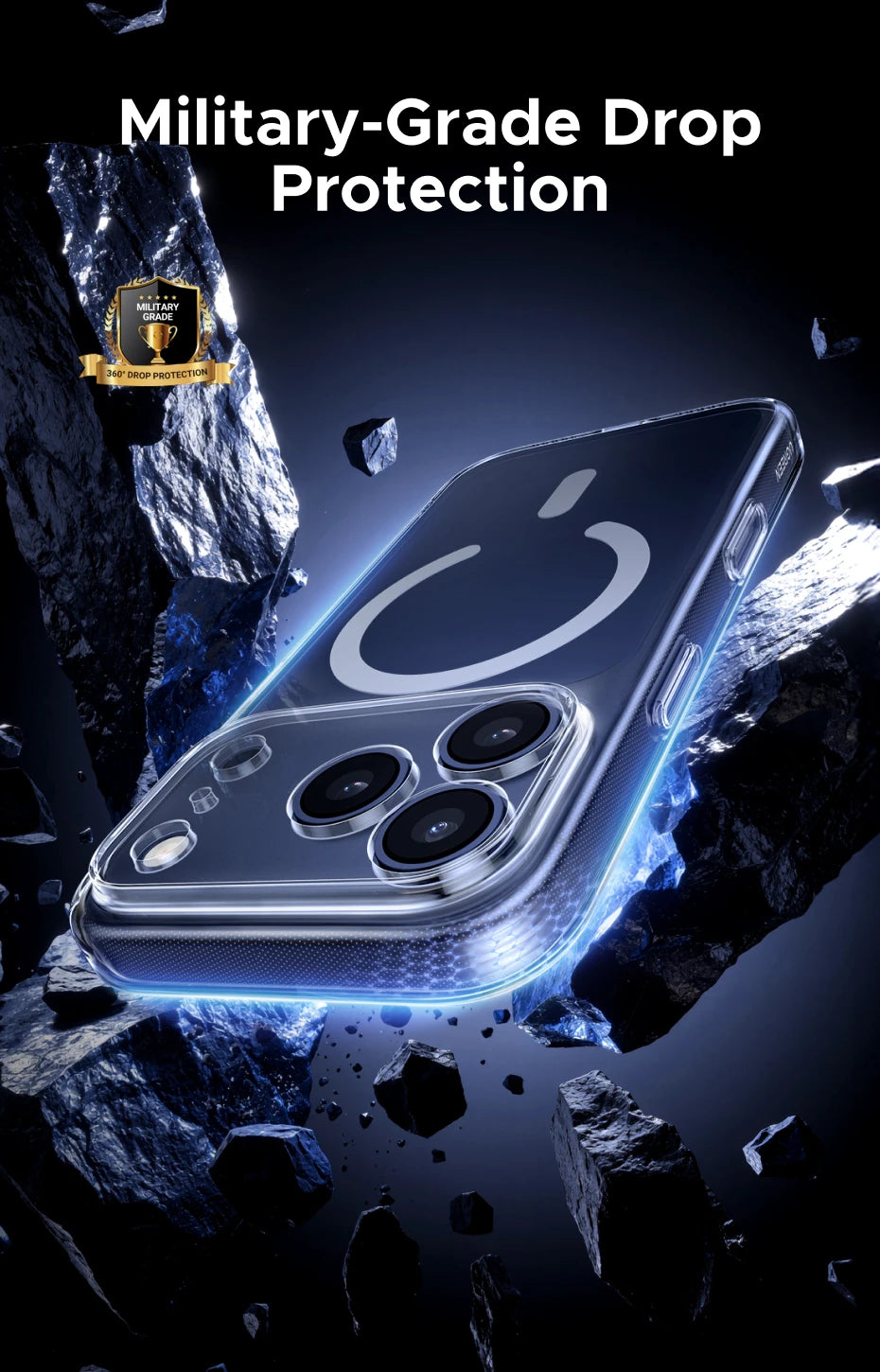 Magnetic Shockproof Clear Phone Case for iPhone 17 Series - 13