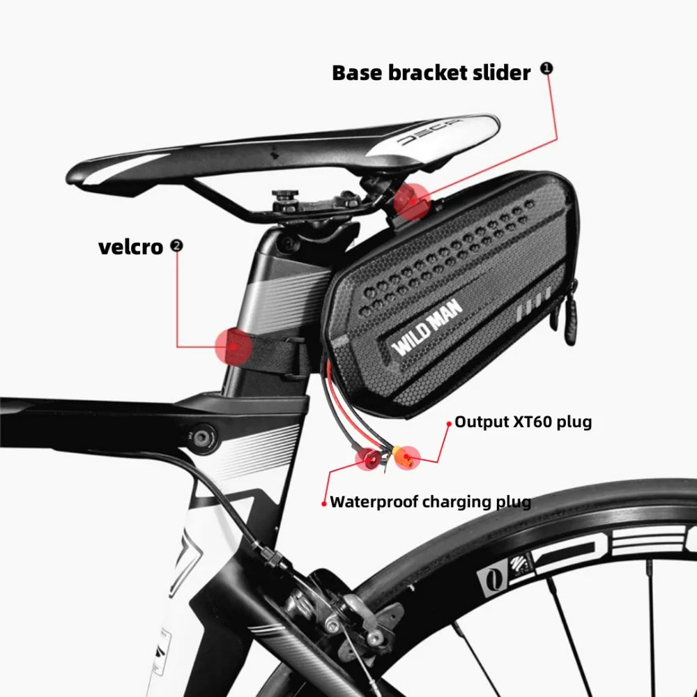 Waterproof Electric Bike Lithium-Ion Battery Pack 36V/48V/52V/60V