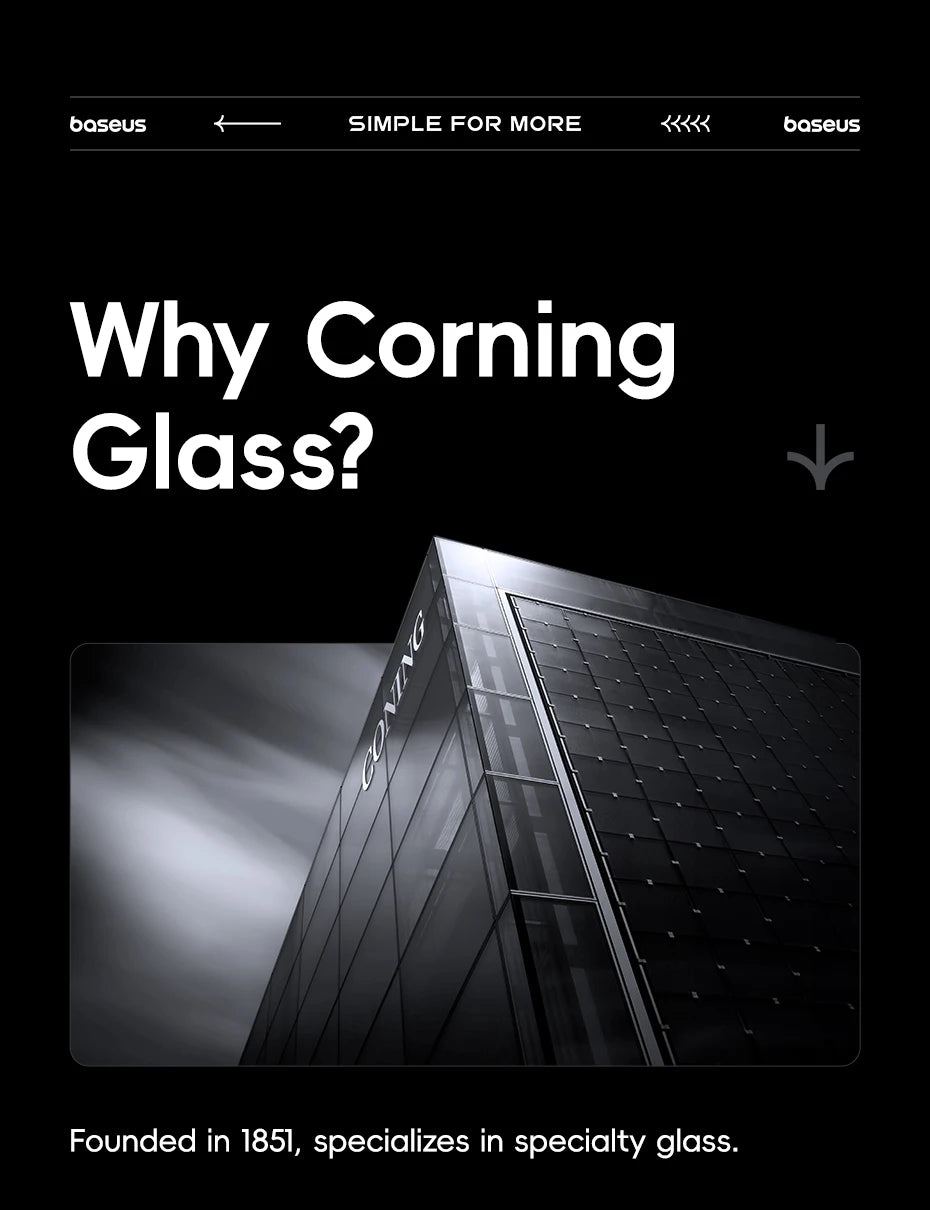 Clear Corning Glass Protective Case for iPhone 16 and 17 Pro Max