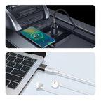 USB-A Male to USB-C Female OTG Adapter for Data and Charging