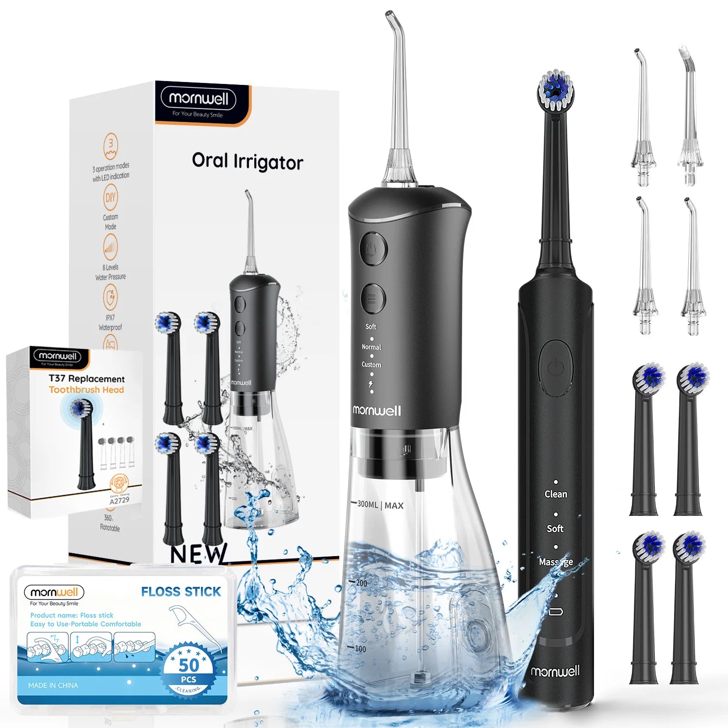 2-in-1 Oral Irrigator and Sonic Electric Toothbrush Kit - 1