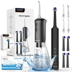 2-in-1 Oral Irrigator and Sonic Electric Toothbrush Kit