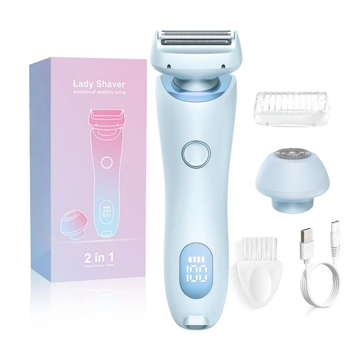 Electric Women's Body and Facial Hair Shaver