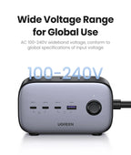 100W GaN 6-in-1 Fast Desktop Charging Station and Power Strip
