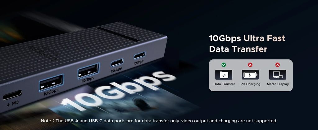 6-in-1 USB-C Hub with 4K 60Hz Video and 100W PD Charging