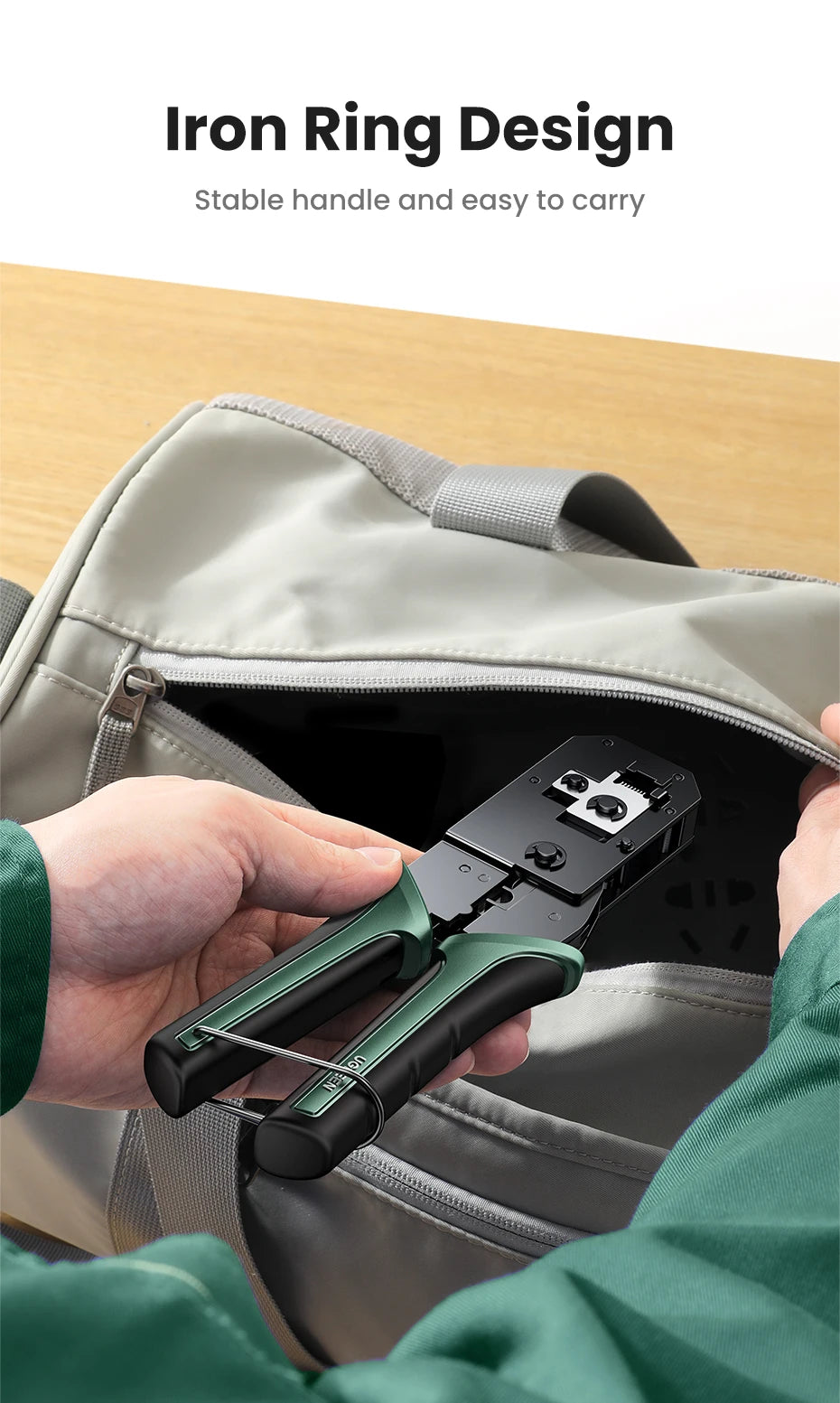 Multifunctional RJ45 Ethernet Cable Crimper and Stripper Tool