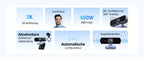 2K HD USB Webcam with Dual Microphones for Streaming and Video Calls