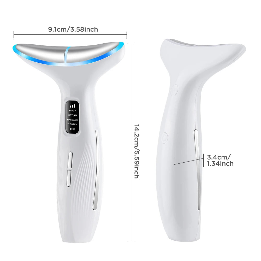 LED Face and Neck Skin Tightening Massage Device - 24