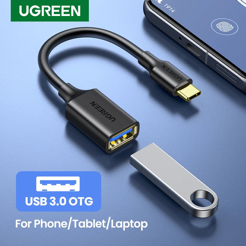 USB-C to USB 3.0 OTG Adapter Cable for Smartphones and Tablets